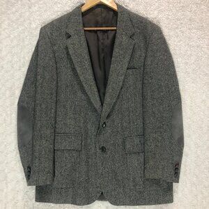 WFF Designer Series by Farah‎ Pure Wool Men's 42L Herringbone Blazer
